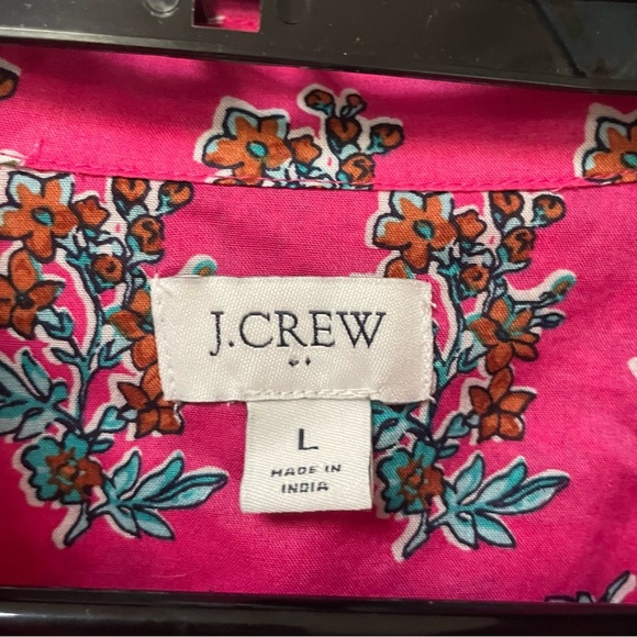 J Crew Lightweight cotton shirt in signature fit Womens Large Pink - Picture 7 of 10